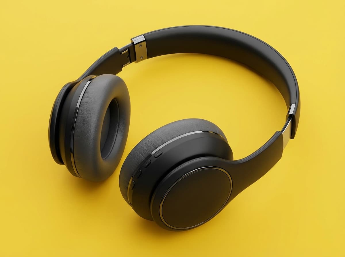 Headphones alternate angle detail shot generated by Pixtify
